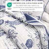 Coastal Printed Cotton Quilt Set - Calypso Collection